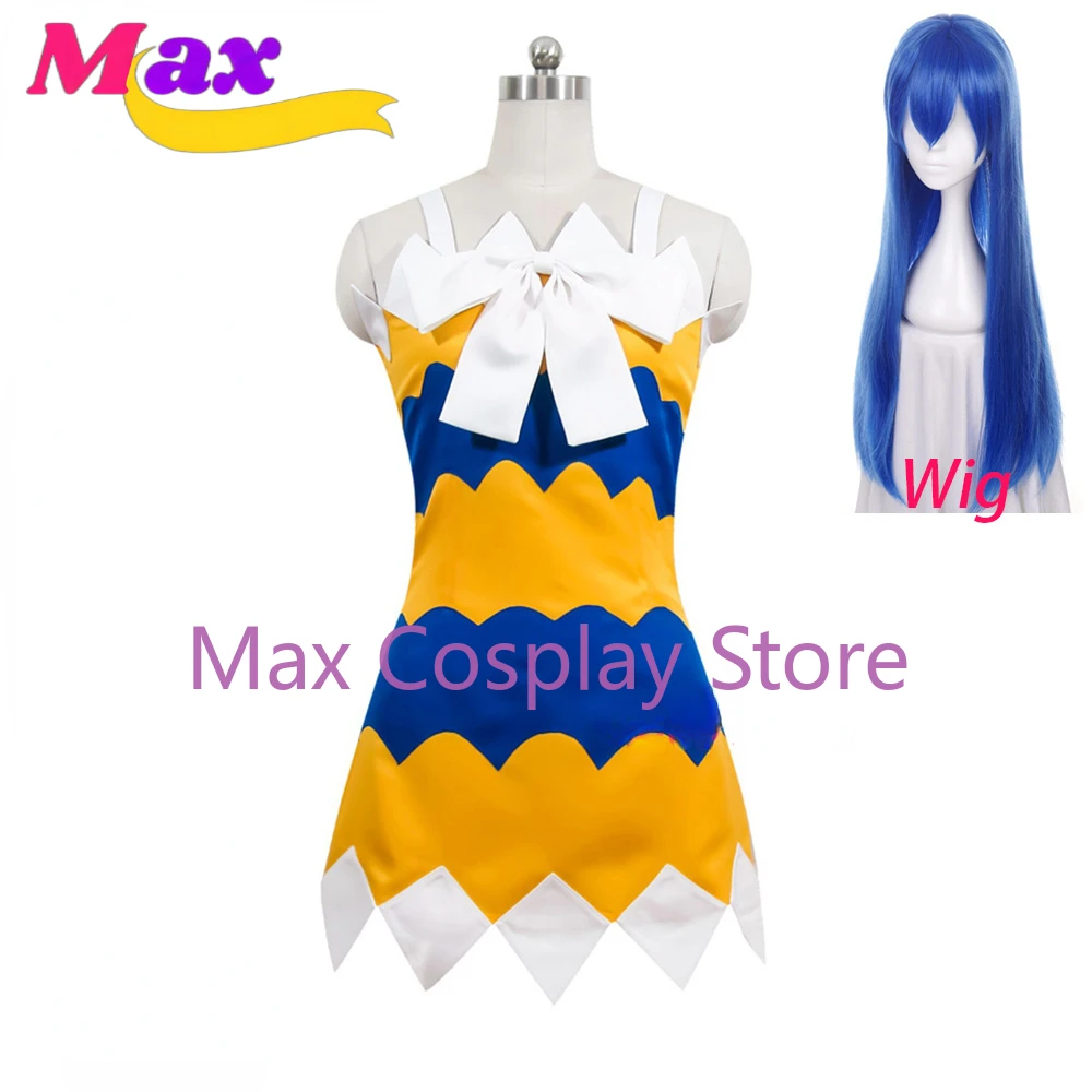 Max Anime Cosplay Costume Wendy Marvell Suspender Skirt Cosplay Costume Halloween Slip Dress For Women Girls Kids YW