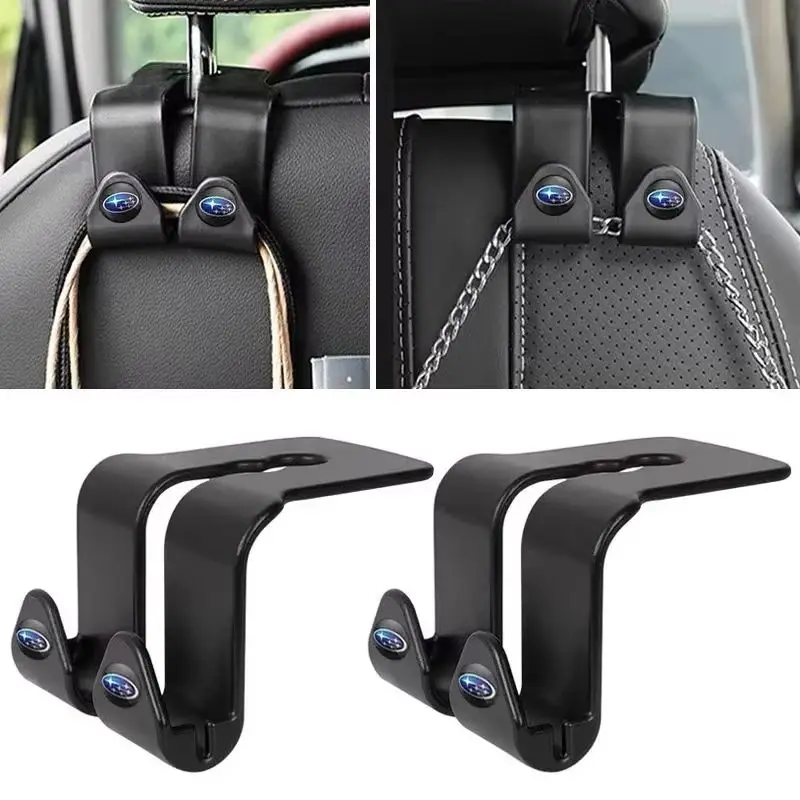 

ABS Car Seat Back Duoble Hook Holder for Subaru STI Impreza Forester XV Outback Legacy Tribeca WRX BRZ Auto Interior Accessories
