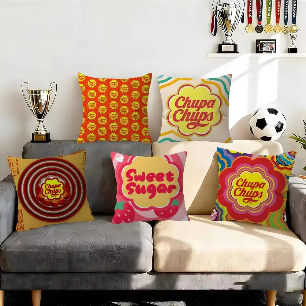 Funda de cojín abstracta C-Chupa C-Chups, funda de almohada, tapicería, cojín decorativo para sofá, decoración del hogar
