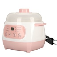 Electric Stew Pot 1L 200W Anti Dry Burn Safe Intelligent Electric Ceramic Cooker Cooking Pot for Porridge Rice Soup