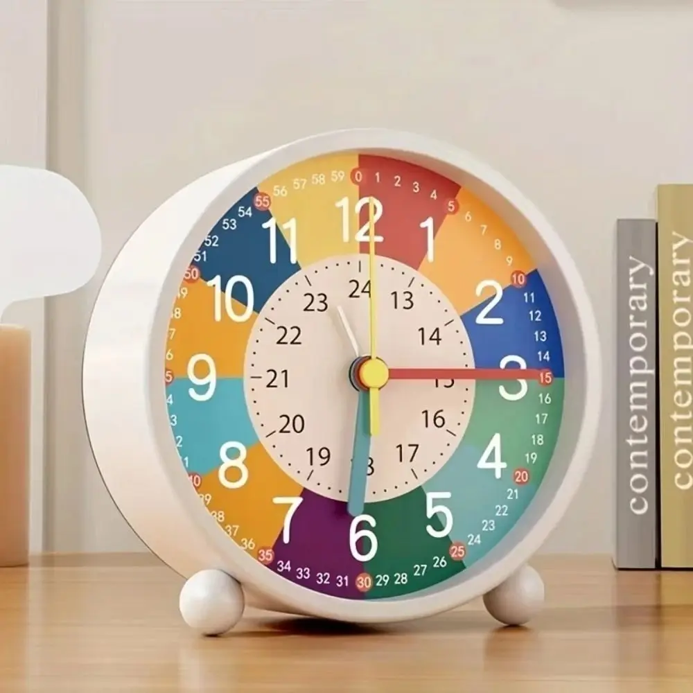 Desktop Decoration Mute Alarm Clock Creative Silent Children Clock Small Learning Clock Children Educational