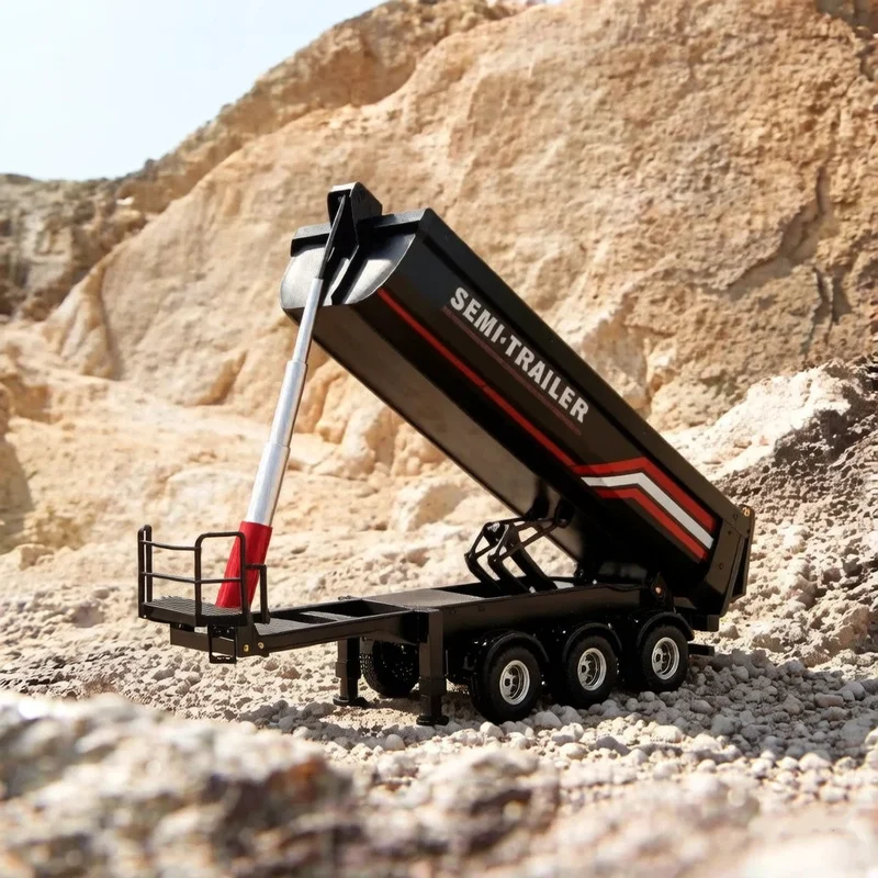 New 1/18 Huina 1509 Full Scale Metal Wire Rod Dump Truck Bucket Model Electric Remote Control Toy Adapted To Scania Front Model