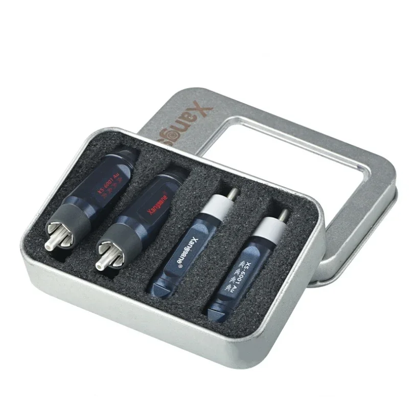 4 قطعة HiFi محول الصوت RCA التوصيل ذكر جاك النحاس لحام لتقوم بها بنفسك مكبر كهربائي CD Plyaer موصل #2