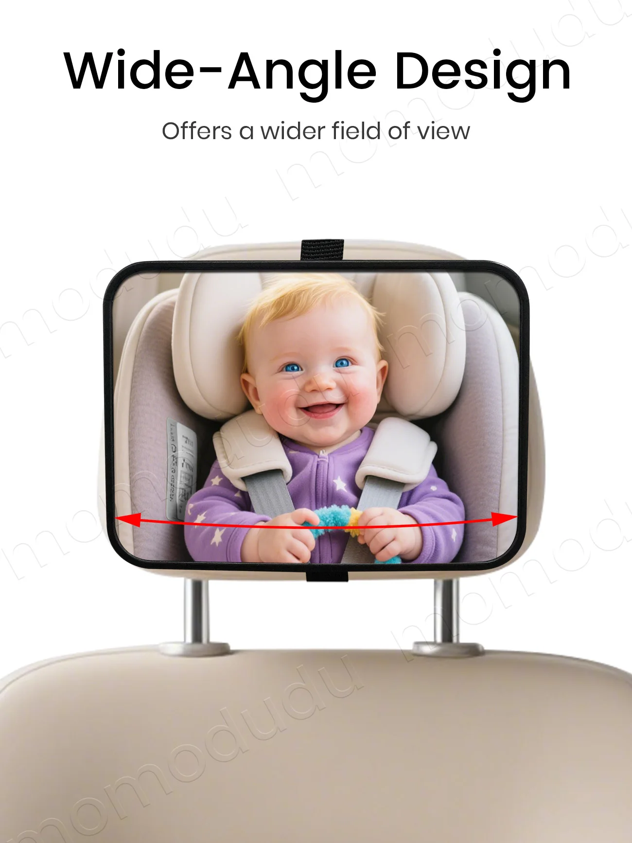 Babyautospiegel Achteruitkijkspiegel Baby-kinderbewakingsspiegel voor achterbank van voertuigen Universele pasvorm Babyautospiegel