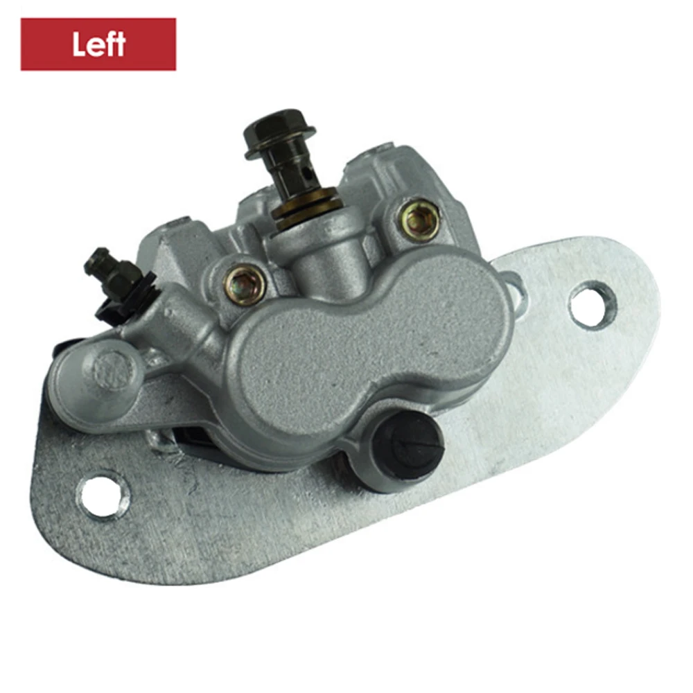 Refit Motorcycle Rear Left Right Brake Caliper Disc Brake Pump Adapter With Pads For Yamaha Rhino 700 4X4 2008-2013