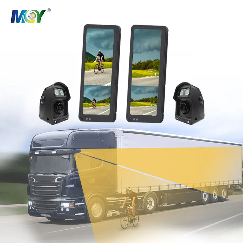 12.3 Inch Blind Spot Wide Angle Monitor Camera Electronic Rearview Reverse Rear Side View Wing Mirror Backup Bus Truck Mirror