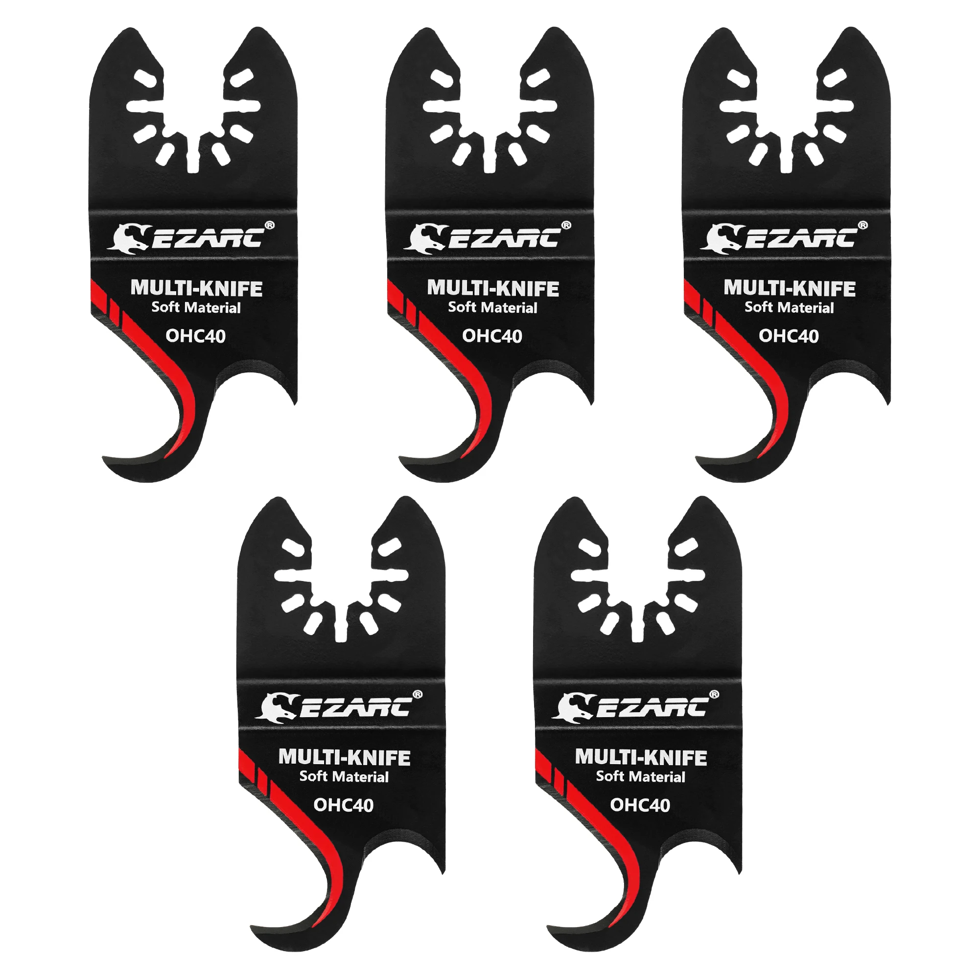 

EZARC Oscillating Multi tool Blade, Hook Knife Blades Multitool Saw Blades for Cutting Soft Materials Roofing Shingles Carpet