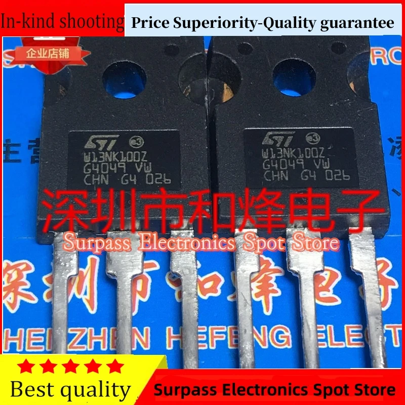 5PCS-10PCS W13NK100Z STW13NK100Z  TO-247 1000V 13A  Best Quality Guarantee  Can Be Purchased