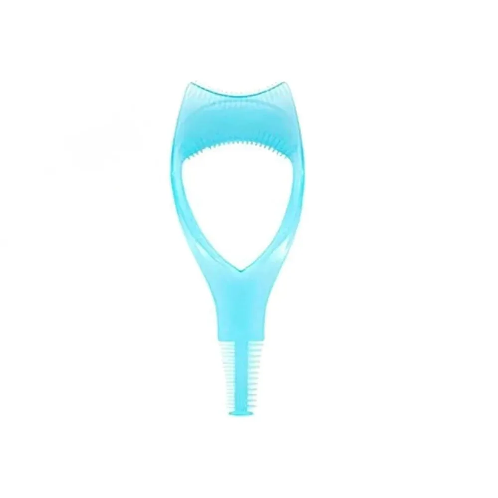 3 in 1 Mascara Applicator Template with Eyelash Curler Guard and Case, Eyeliner Holder, Eyelash Aid, Eyebrow Drawing Tool