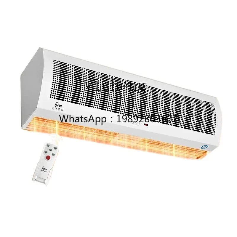 F1  electric heating air curtain machine dual-purpose commercial silent remote control air curtain machine