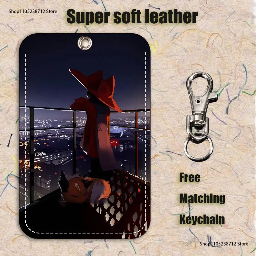 O-Oneshot N-Niko Holder Keychain For Bank Business Work Card Holder Student Card Protective Case Bus Card