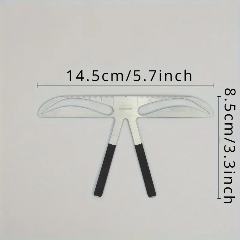1PC roestvrijstalen wenkbrauwvormgereedschap - Flexibele, herbruikbare stencils om de perfecte wenkbrauwvorm te creëren