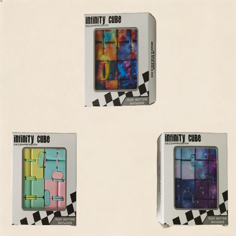 

Starry Sky Themed Transforming Cube Multi-Shape Puzzle Stress Relief Toy, Creative Transforming Board, Starry Texture Transform