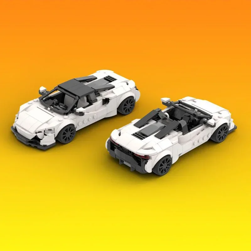 Two Forms City Cars Model Moc Building Blocks Technology Modular Champion Speed Cars DIY Sets Assembly Holiday Toy Gifts