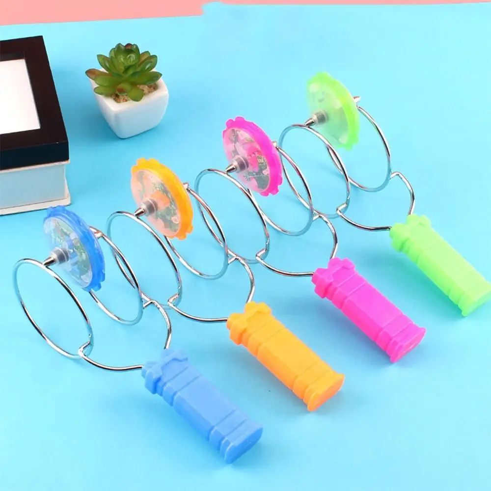 Creative Light Magnetic Spinning Top Colorful Rotating Luminous Gyroscope Spinner Plastic Boys