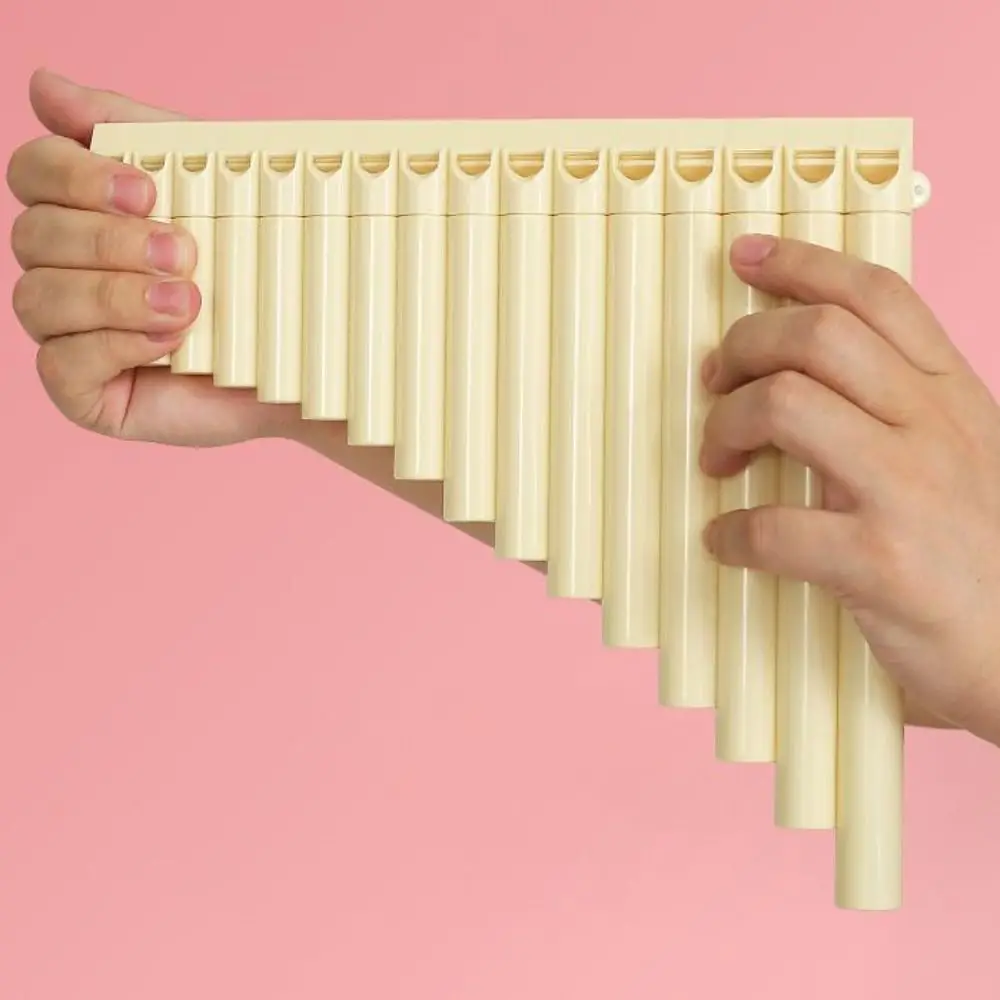 Anfängerfreundliche 18-Pfeifen-C-Dur-Panflöte, tragbares ergonomisches Blasinstrument, leicht zu erlernen, professionelle Panflöte für Volksmusik – Detail 8