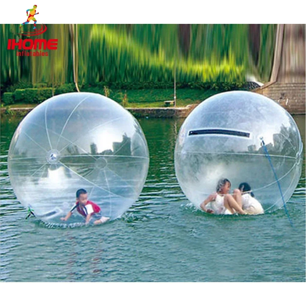 

1.3-3m PVC Inflatable Water Walking Ball Wear-resistant Water Toys Dance Ball with Zipper for Swimming Pool Outdoor