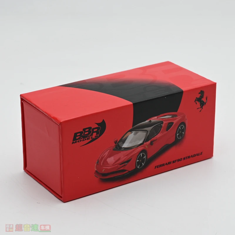 

1:64 суперкар SF90 красный, модель автомобиля из литого под давлением сплава, декоративный предмет, для подростков, для игр с, украшением для взрослых, подарок.