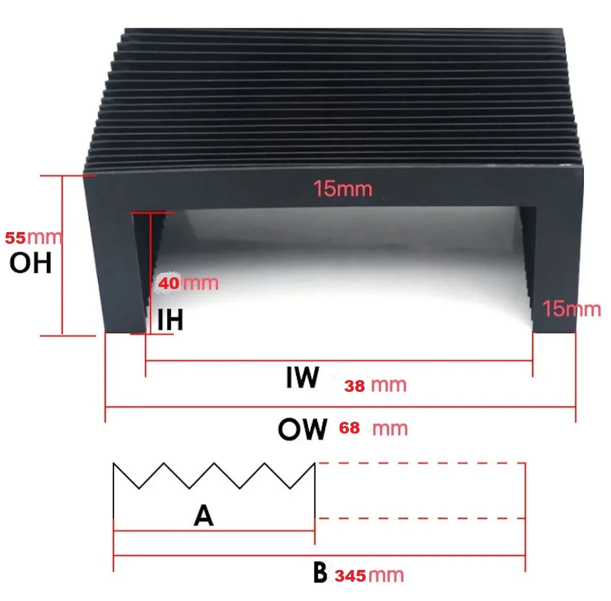 

TOCK Сильфон Пылезащитный чехол Пылезащитная ткань для гравировального станка с ЧПУ