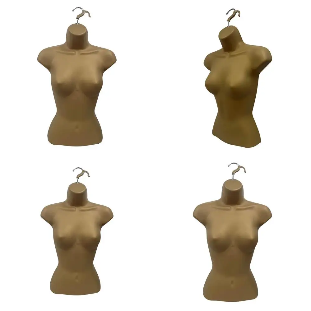 

Bronze Stackable Hollow Back Mannequin, S-M Size, with Hanging Hooks for T-shirt Display and Countertop Use