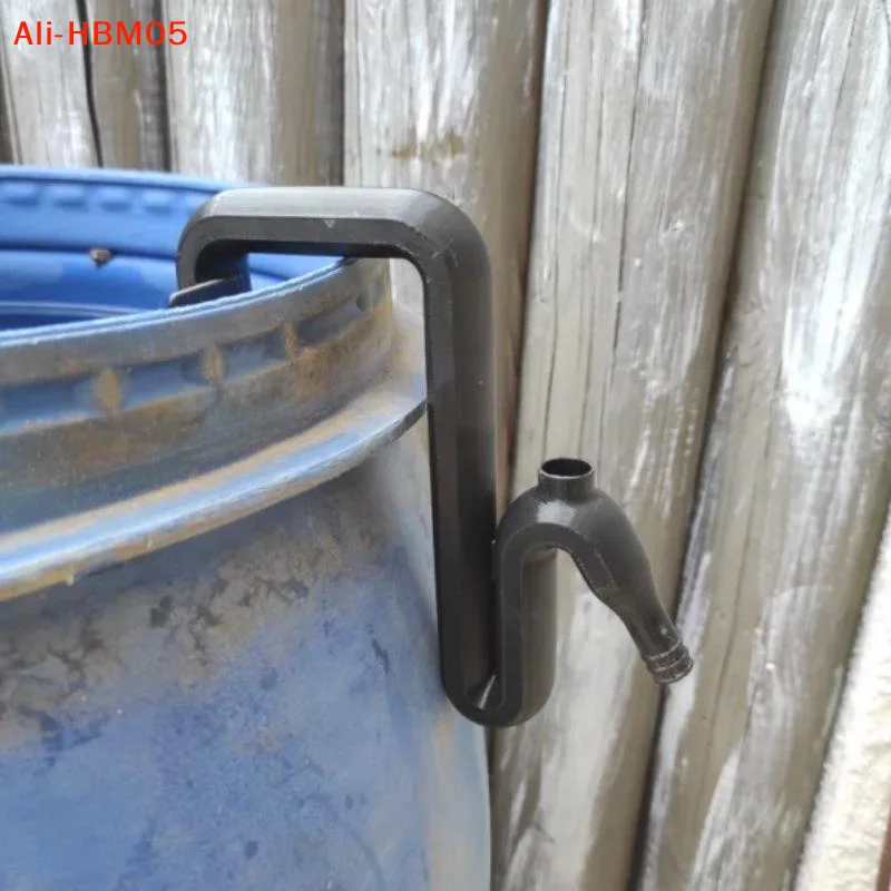 (HB05)Self Priming Siphon Hose No-Drill Overflow Pipe Auto Drain Fill Rainwater Transfer Overflow Pipe Tools Garden Hose Hook