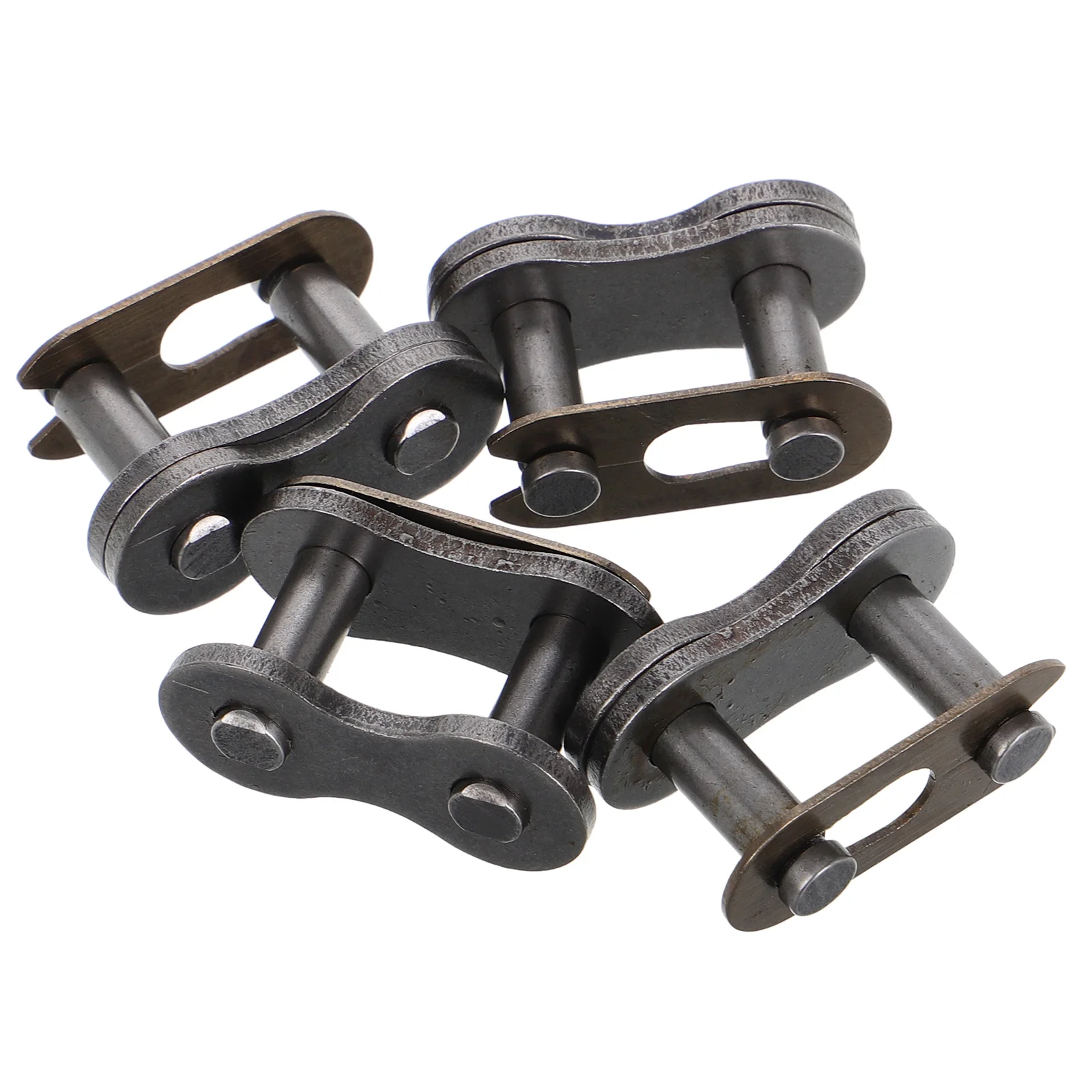 

4pcs Roller Connecting Links Master Connector Riveter Carbon Steel Motorcycle Chain Tensioner Durable Heavy Duty Chain Link For