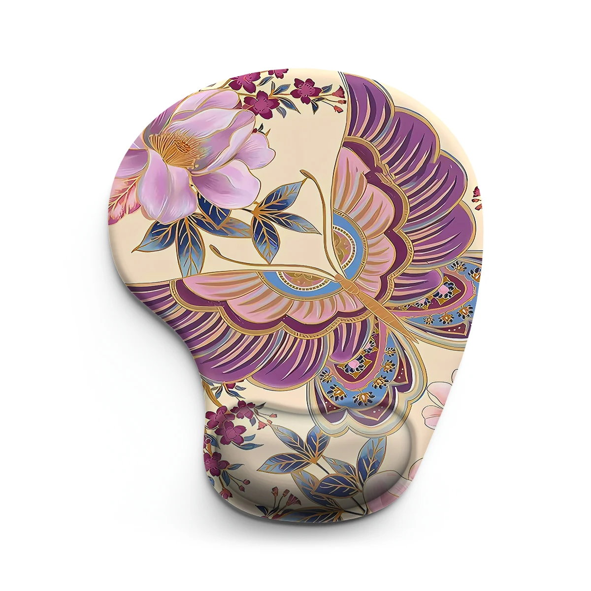 1pc  Beautiful Butterfly  Art Mouse Pad Wrist Ergonomic Soft Anti-Slip Wrist Rest Support Mat Computer Mouse Pad for Office  PC