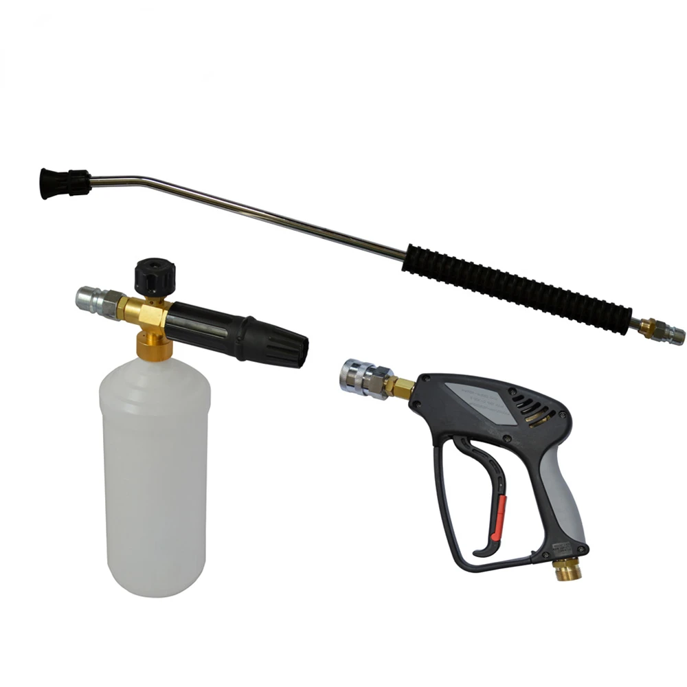 

Professional Pressure Washer Foam Gun Kit High Pressure Water Gun & Foam Lance Soap Gun Lance Nozzle Set Car Washer Gun 280bar