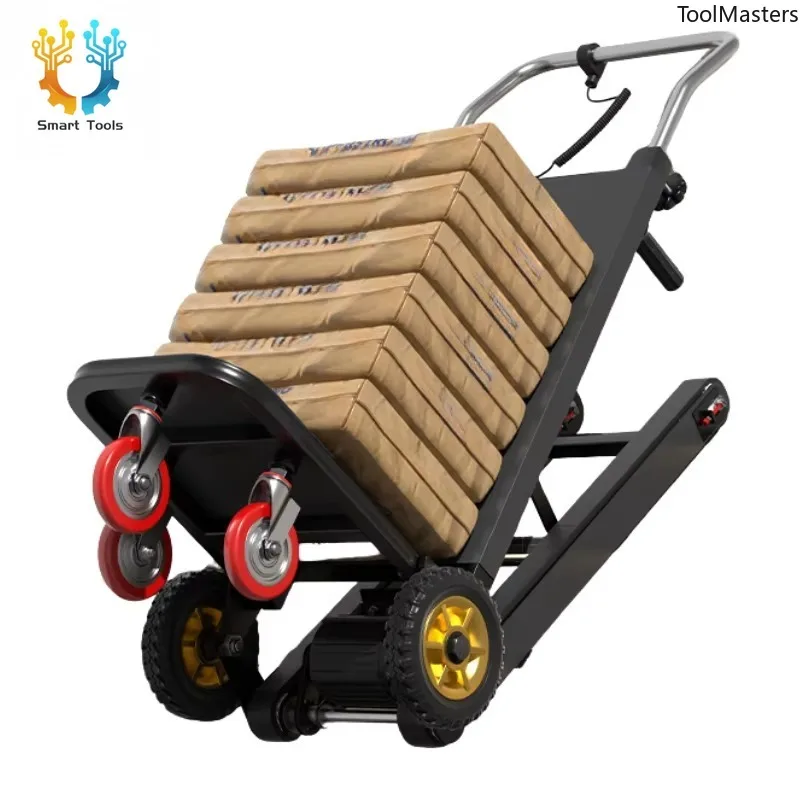 

[2026] Easy To Load And Transport 300Kg Electric Stair Climber 48v Crawler Stair Climbing Dolly Cart With Belt