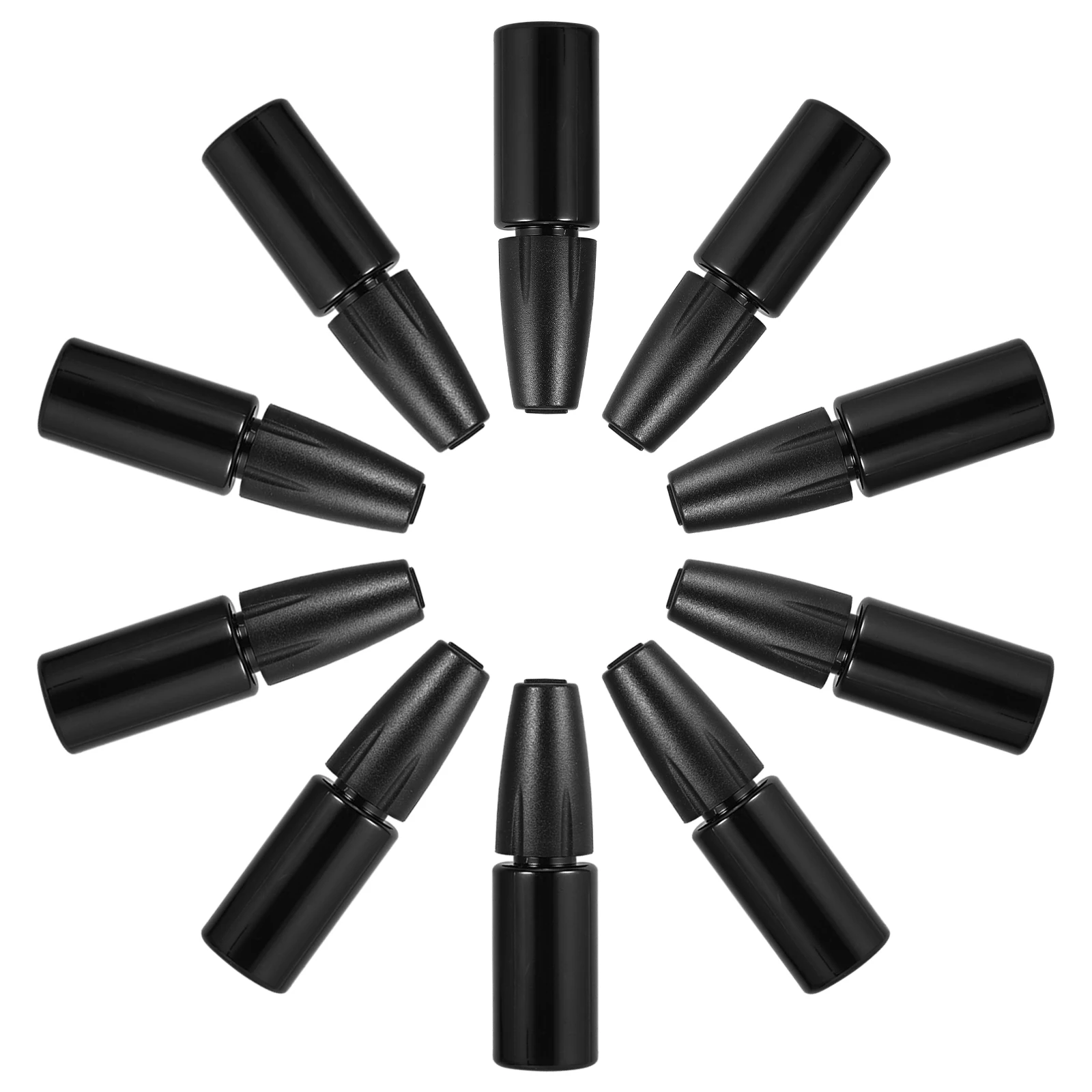 

10pcs Black Plastic Oil Applicator Bottles Fine Tip Sewing Machine Craft Ink Empty Squeeze Glue Storage Precision Dropper