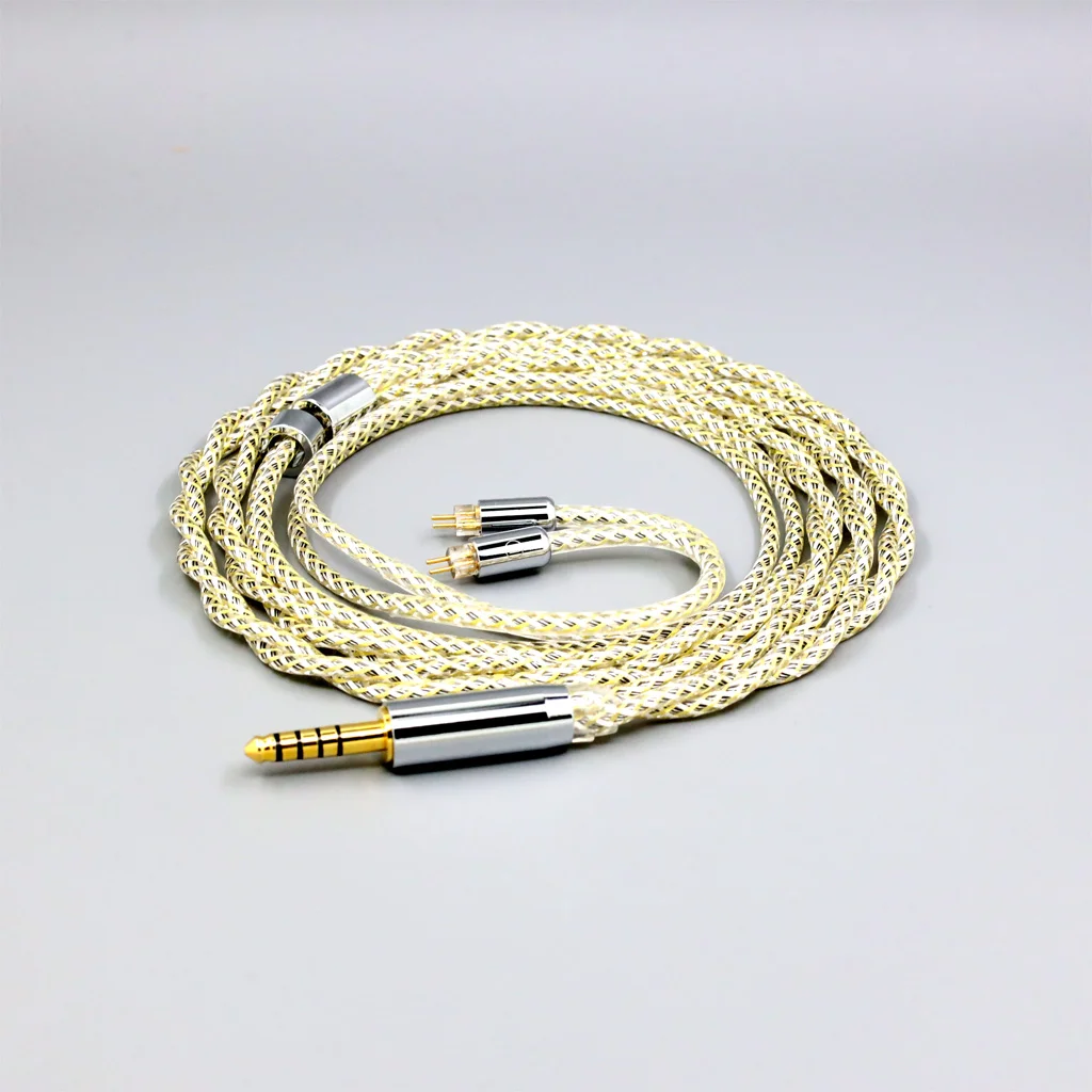TypeS 23AWG Litz التدريع الفضة OCC سماعة كابل ل 0.78 مللي متر 2pin IEM BA Westone W4r UM3X UM3RC JH13 خطوة عالية 8943