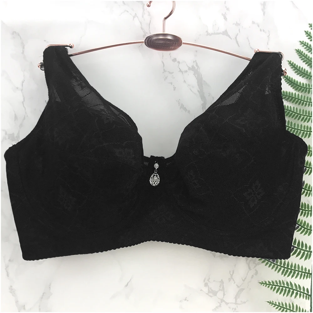 Top Women Bra Cup C D E F G Full Coverage Lace Huge Support Minimizer Push Up Lingerie Cotton Sexy Underwire Plus Size 38-54 52