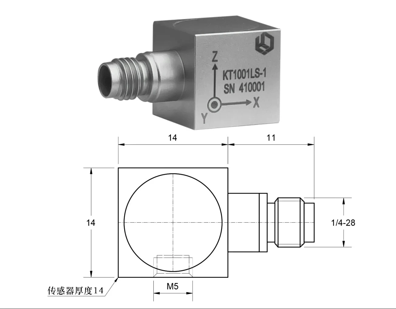 

Triaxial Piezoelectric Accelerometer Sensor for Landing G-Shock Capture Motion Position Sensors for Vibration