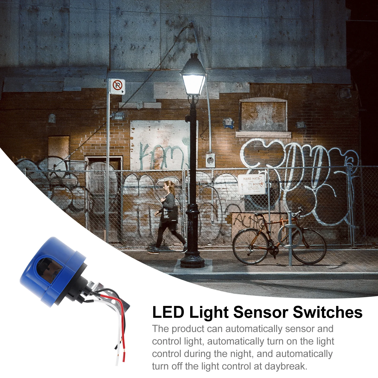 

Photocell for Street Light Controller Outdoor Automatic Light Control Waterproof Photoelectric Sensor Lighting