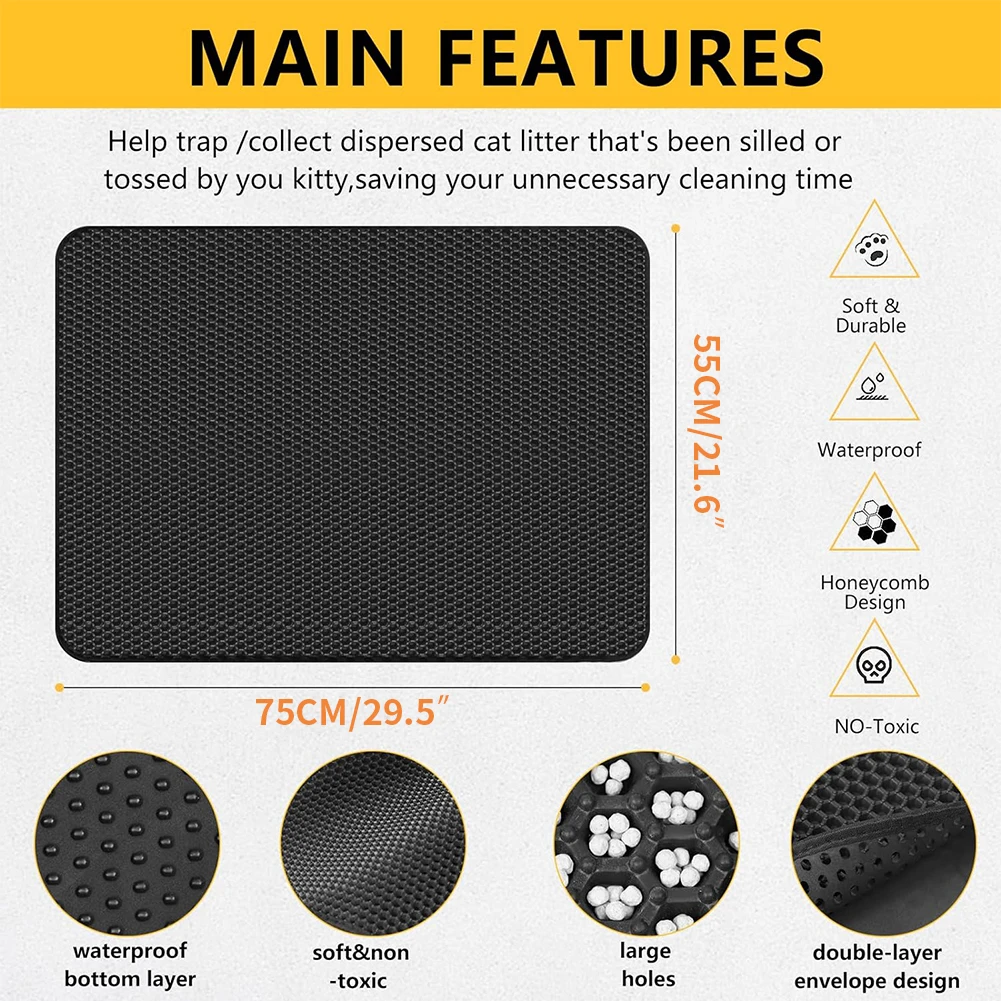 Kedi Tuvaleti Matı Çift Katman - Cat Litter Mat Double Layer Waterproof incelemesi ve fiyatı