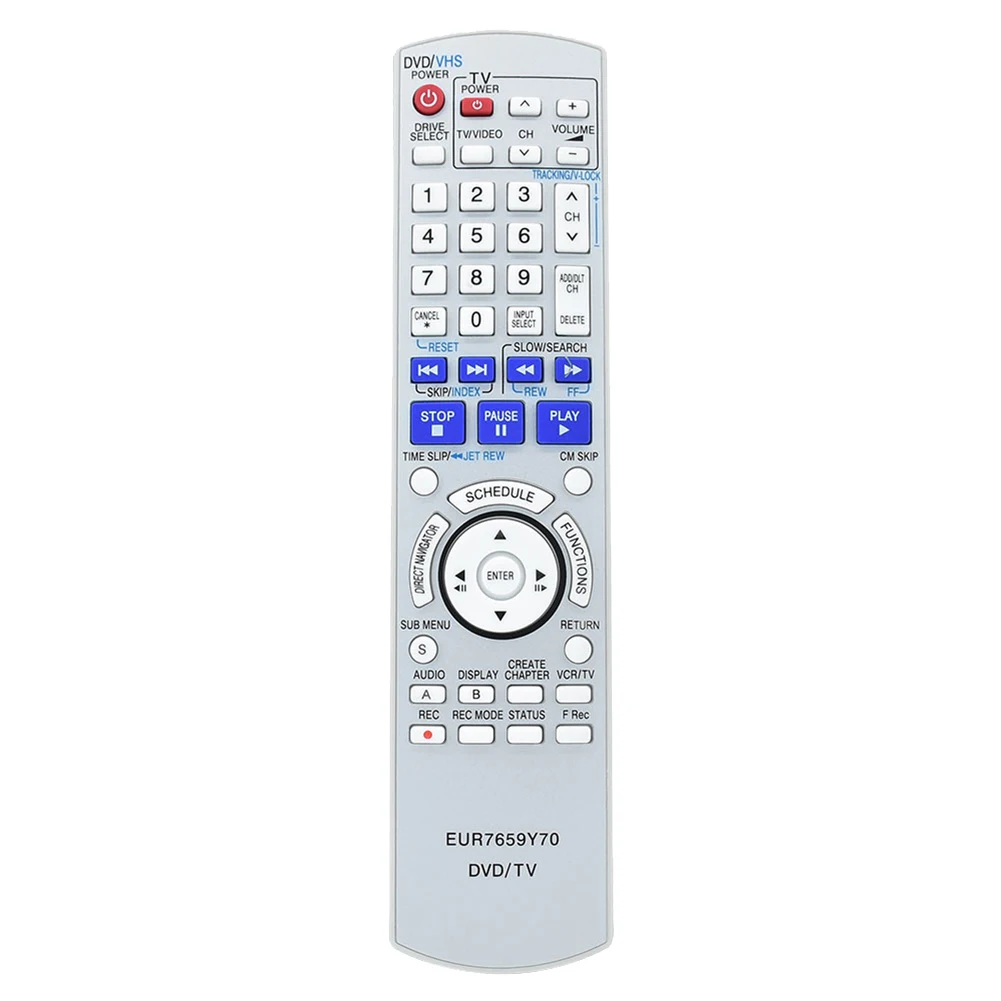 كامل EUR7659Y70 التحكم عن بعد لباناسونيك TV/DVD كومبو DMR-ES35V DMR-ES35VP DMR-ES35VPC DMR-ES3 استبدال