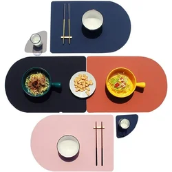 Placemats for Dining Table Set of 1/4/6,Washable Leather Non-Slip Heat Resistant Waterproof Placemats and Coasters,Easy to Clean