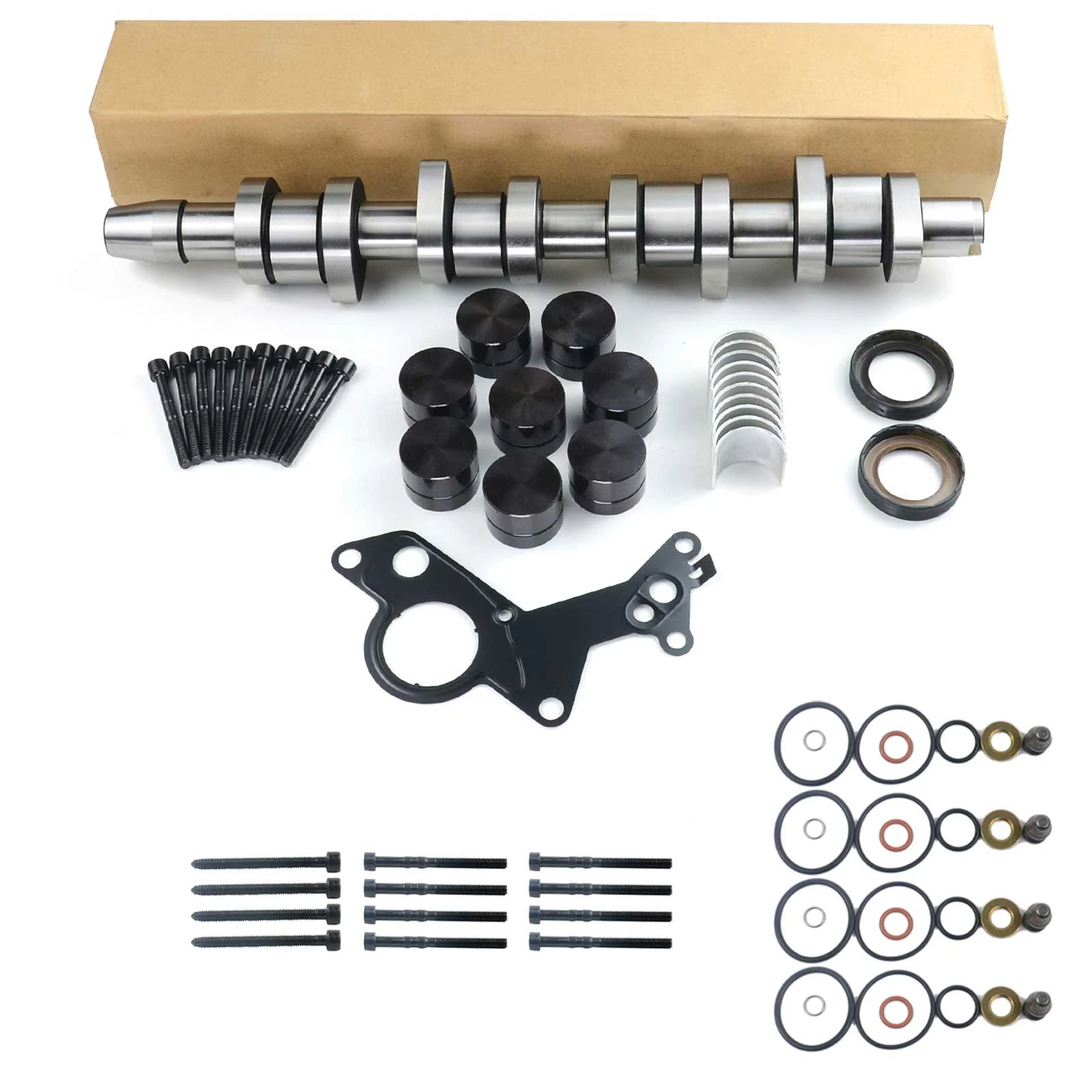 Image of AP01 Nockenwellenlager-Injektor-Dichtungssatz für VW Golf Audi A4 Skoda Seat AJM AXB BJB 038109309A, 038109309B, 038109309C