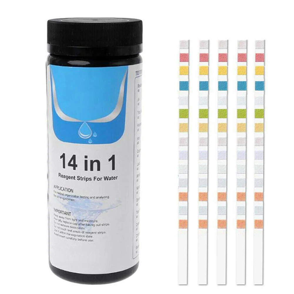 14-in-1 Drinking Water Test Kit Water Quality Test For Well And Tap Water 50/100pcs Drinking Water Test Kit анализатор воды