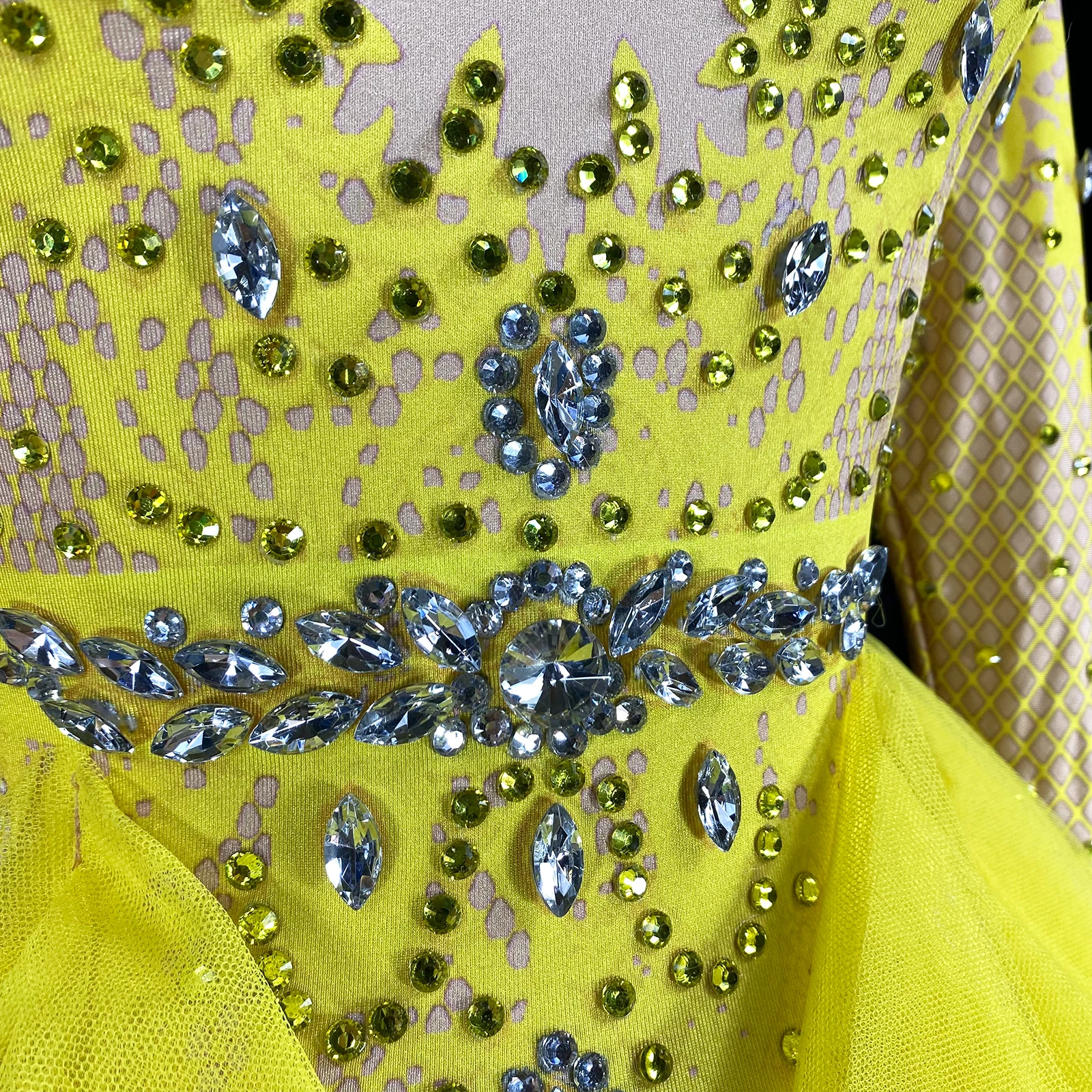 Sexy Pink Rhinestones Bodysuit Stage Outfit Long Sleeve Sexy Lace Club Party Birthday Leotard Pole Dance Team Drag Queen Costume