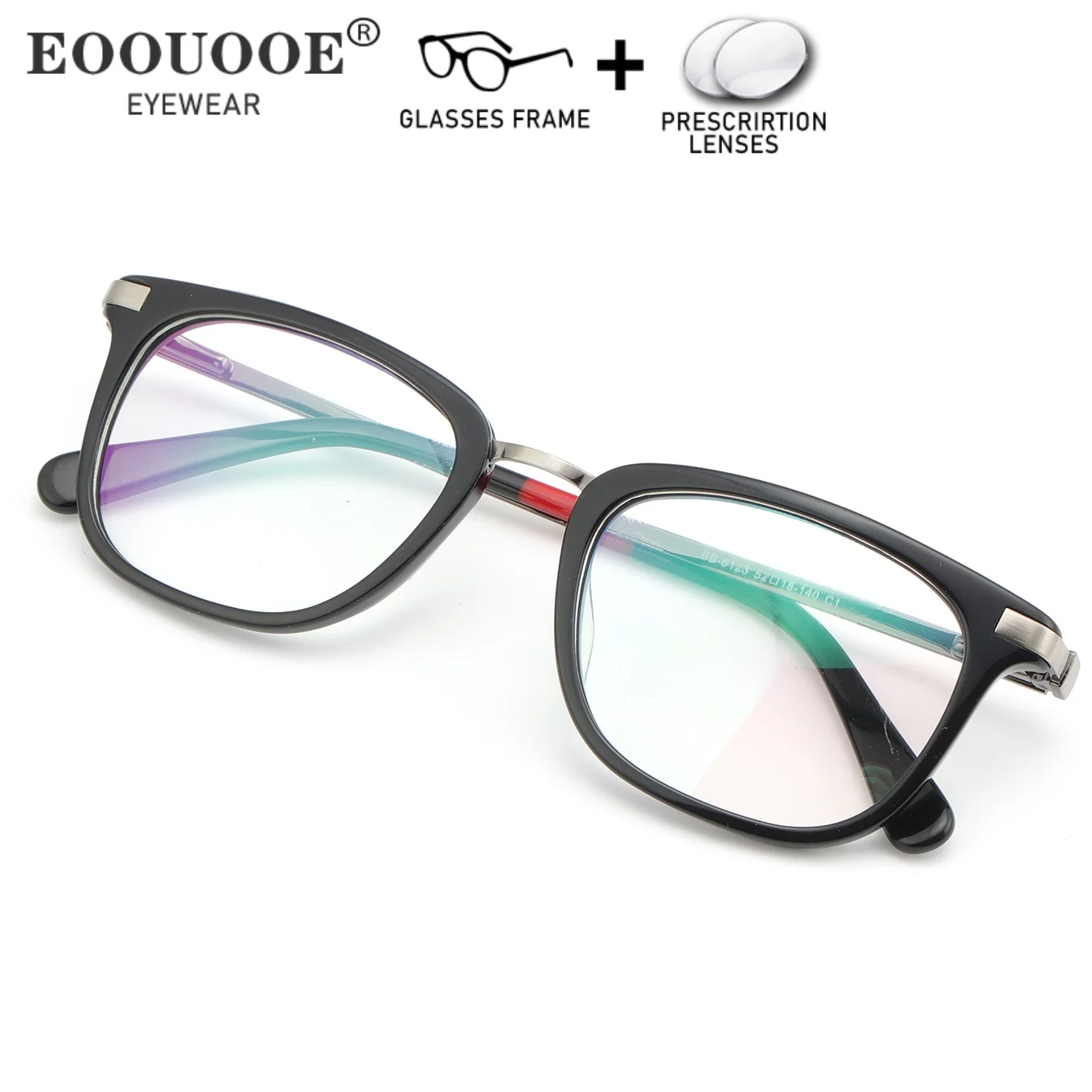 

Vintage Acetate Optical Eyewear Prescription Glasses Lenses Myopia Hyperopia Progressive Anti-Reflective Spring Design Temple