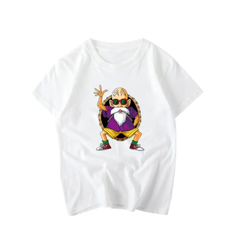 Bandai Dragon Ball Master Roshi T-Shirt for Men Women, Summer Trendy Versatile Plus Size Loose Short Sleeve