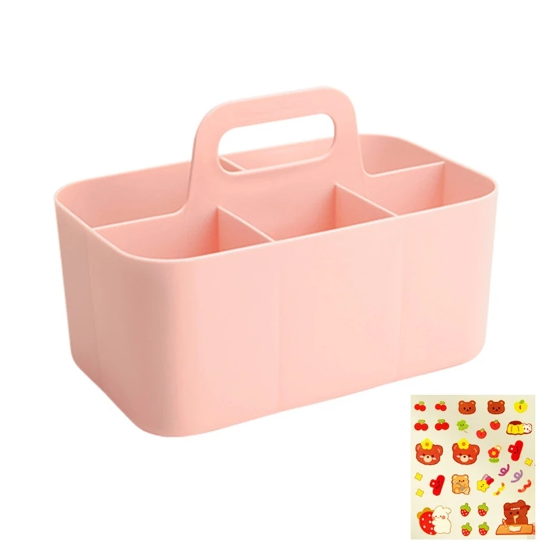 منظم قرطاسية سطح المكتب، حامل منظم لأقلام التحديد الفنية، حامل منظم للمكياج، لطاولة الحمام المنزلية