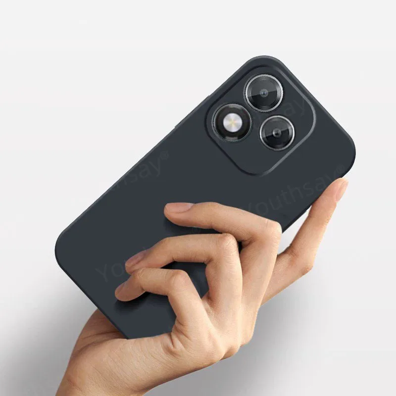 Para Honor 400 Lite Funda Honor 400 Lite Funda Coque Original silicona líquida suave TPU teléfono parachoques para Honor 400 Lite