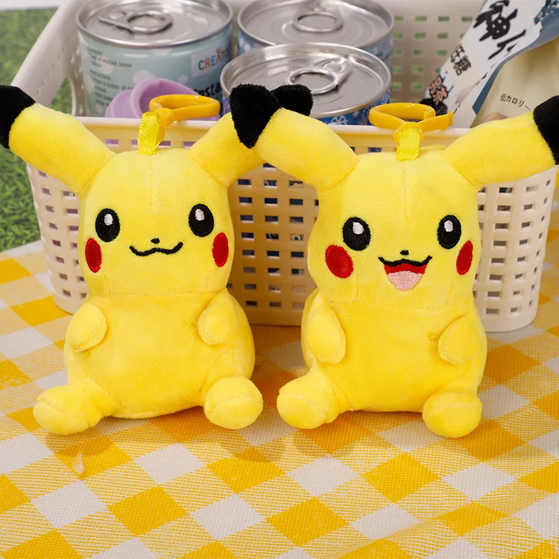 5 styl 12CM Pokemon Anime figurka Pikachu Squirtle Bulbasaur brelok miękki plecak wisiorek dekoracyjny prezent Charmander