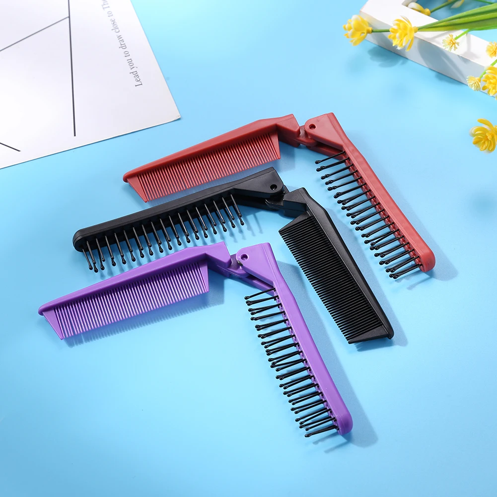 

Portable Pocket Oil Hair Comb Folding Combs Anti-static Hair Brush Beard Pocket Toothed Massage Brush for Men Hair Styling Tools