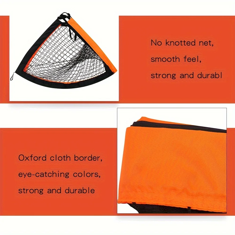 Portería de fútbol portátil para patio trasero, red de fútbol de entrenamiento móvil plegable para niños, portería de fútbol para interiores y exteriores, portería de fútbol emergente