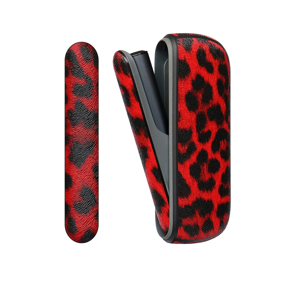 Colorful Leopard Print Leather Side Cover for IQOS ILUMA Case Holder Pouch Protective ILUMA Accessories