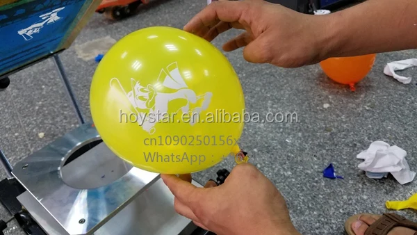 Pequeña impresora de pantalla automática para globos de látex