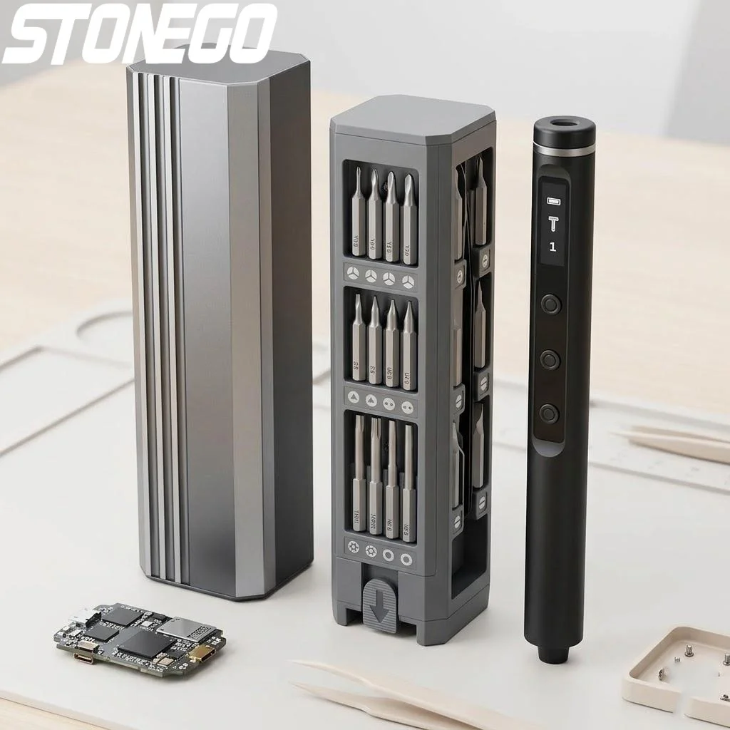 

Набор электрических отверток с 42 магнитными насадками, 5 режимами крутящего момента, мини-электроинструмент для ремонта iPhone, камер, ПК, электроники, DIY